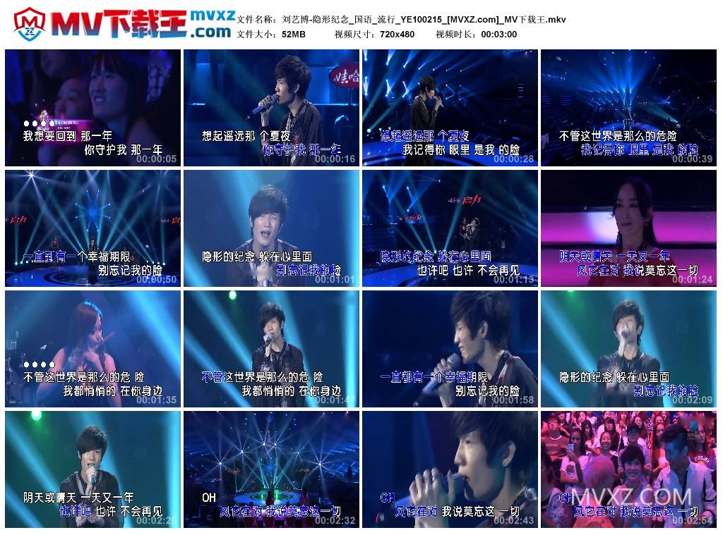 刘艺博-隐形纪念_国语_流行_YE100215